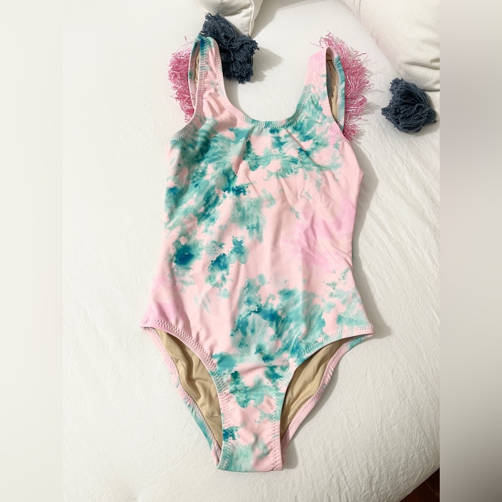 Girls Fringe One Piece Swim